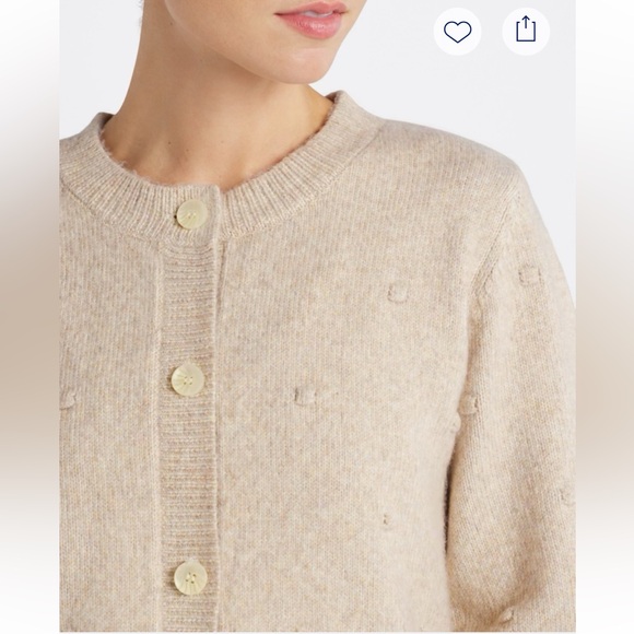 Bobeau Bobbi Jacquard Dot Cardigan - Picture 5 of 8